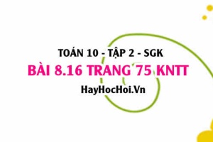 Bài 8.16 trang 75 Toán 10 tập 2 Kết nối tri thức: Bài toán tăng trưởng dân số